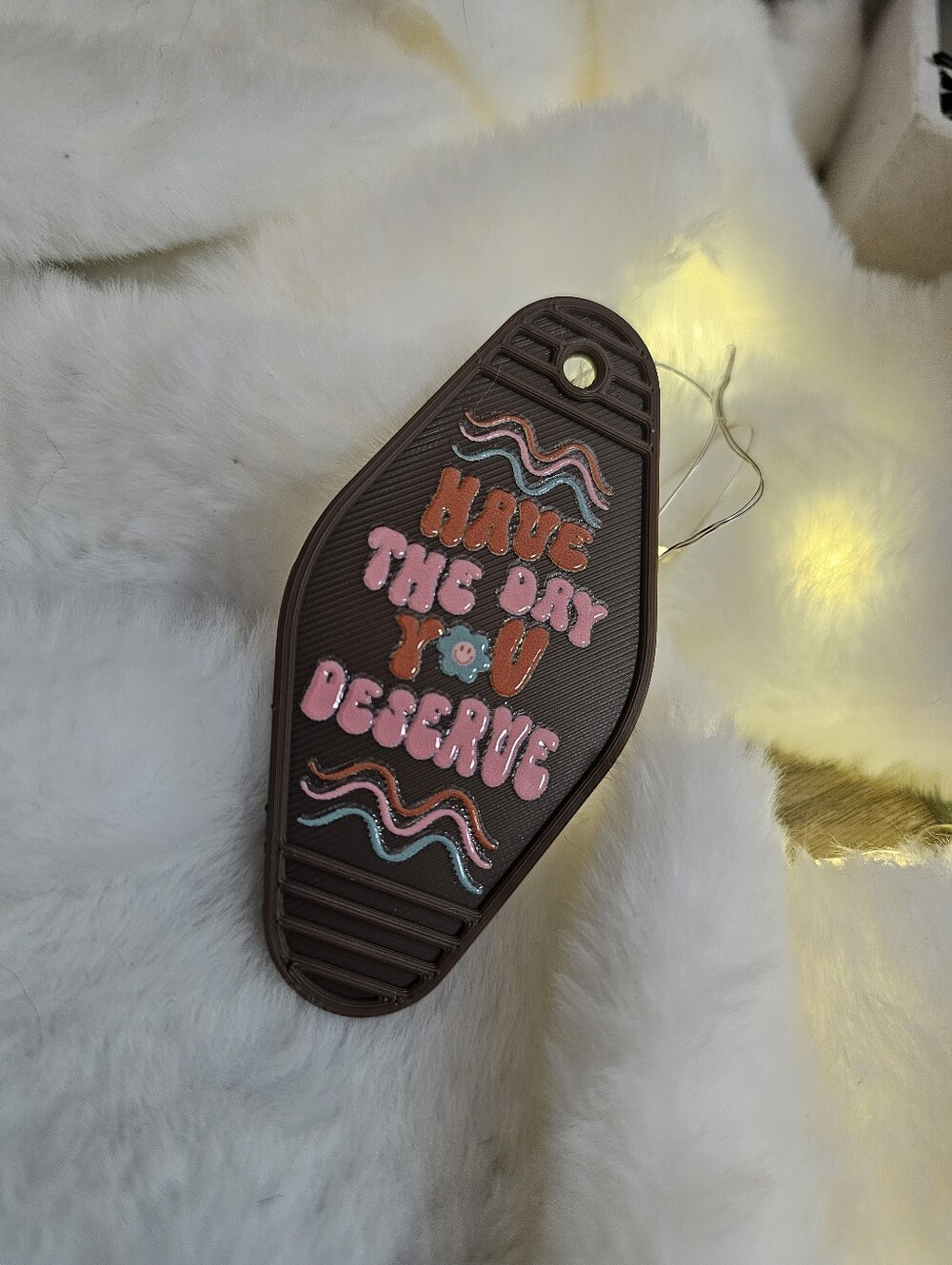 #11 3d Printed Backs Day You Deserve Novelty Keychain